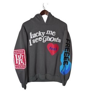 Lucky Me I See Ghosts Hoodie Large Kanye West Kid Cudi Camp Flog Gnaw Hbat
